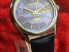 vintage watch citizen 7 clean condition blue dial automatic 21J day date men's wrist watch