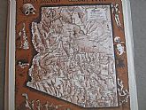 Vintage Arizona Ghost Towns Lost Mines and Frontier Military Forts Map Poster by Larry Toschik 1963 Arizona Highways Magazine Souvenir Deadstock