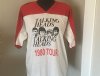 Vintage NOS Talking Heads Raglan Tee Shirt 1980 Made in USA Concert Tour Size L 