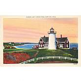 Vintage Postcard Nobska Light, Woods Hole, Cape Cod, Mass. 39929Features:	• Linen 1930-1950Size: 3.5" x 5.5"Condition: Pre-Owned GoodCondition is consistent with an old or antique paper postcard. It may have corner bum