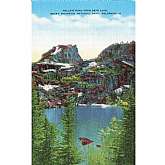 Vintage Postcard Hallett Peak from Bear Lake, Rocky Mountain Nat'l Park, Colorado 9, 5297Features:	• Linen 1930-1950Size: 3.5" x 5.5"Condition: Pre-Owned GoodCondition is consistent with an old or antique paper postcar