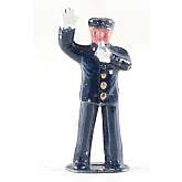 Vintage Barclay Manoil Policeman Directing Traffic Made in England 1950s 1.75" TallThis lead figure is in good condition with some of the paint worn off with age. No breaks or cracks. Please see the photographs as this will be the exact figure you