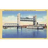 Vintage Postcard Towers Bridge Elevated for Sacramento River Steamer, sacramento, Calif. 796, 3B-H384Features:	• Linen 1930-1950Size: 3.5" x 5.5"Condition: Pre-Owned GoodCondition is consistent with an old or antique p