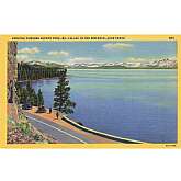 Vintage Postcard Looking toward Zephyr Cove, Mt. Tallac In the Distance, Lake Tahoe 656, 9A-H1308Features:	• Linen 1930-1950Size: 3.5" x 5.5"Condition: Pre-Owned GoodCondition is consistent with an old or antique paper