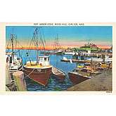 Vintage Postcard Busy Harbor Scene, Woods Hole, Cape Cod, Mass. 39934Features:	• Linen 1930-1950Size: 3.5" x 5.5"Condition: Pre-Owned GoodCondition is consistent with an old or antique paper postcard. It may have corne