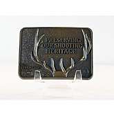 Whittington Center DEER Belt Buckle Preserving Our Shooting Heritage NRA Belt Buckle Solid Brass 1990s Vintage USA MadeSize: Unisex 3.5" x 2.5"Condition: Pre-Owned GoodThis Belt Buckle is in good condition and has not been cleaned. Please