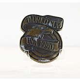 1990 USA World Cup Belt Buckle Brass Buckle Vintage USA MadeSize: Unisex 2.25" x 2.75"Condition: Pre-Owned GoodThis Belt Buckle is in good condition and has not been cleaned. Please see the photographs for additional condition information.